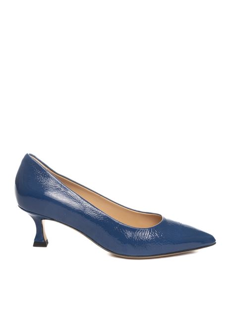 Blue leather décolleté FRANCO RUSSO | 1701SNAPLAK-NAVY